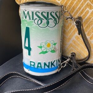 Little Earth Mississippi License Plate Purse Bag